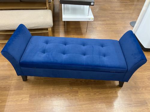 サンコウ 2人掛けソファー アメリカンベンチ ブルー