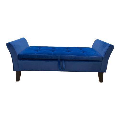 サンコウ 2人掛けソファー アメリカンベンチ ブルー