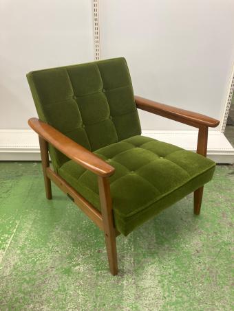 カリモク60 (カリモクロクマル) Kチェア モケットグリーン