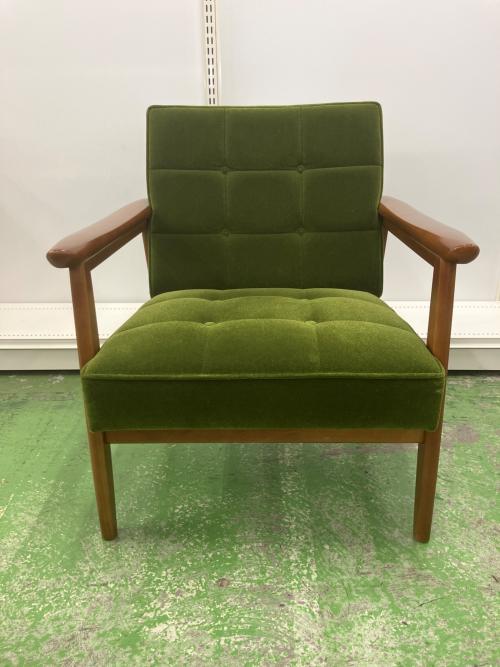 カリモク60 (カリモクロクマル) Kチェア モケットグリーン