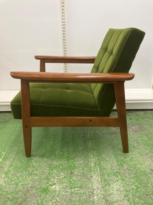 カリモク60 (カリモクロクマル) Kチェア モケットグリーン