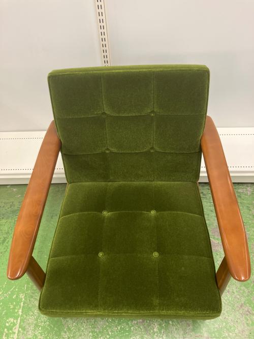 カリモク60 (カリモクロクマル) Kチェア モケットグリーン