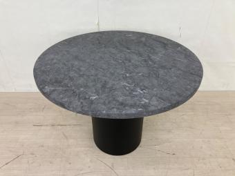 Moda en Casa (モーダエンカーサ) ラウンドテーブル グレー×ブラック CAPRI TABLE カプリ テーブル