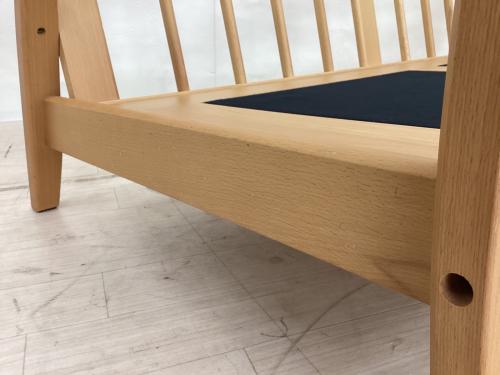 KEYUCA (ケユカ) 2人掛けソファー 0102722P1 幅:約140㎝ ネイビー ノーブル