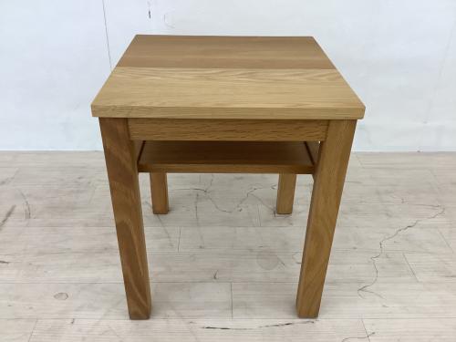 無印良品 (ムジルシリョウヒン) サイドテーブル ナチュラル 木製サイドテーブルベンチ板座オーク材