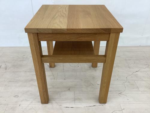 無印良品 (ムジルシリョウヒン) サイドテーブル ナチュラル 木製サイドテーブルベンチ板座オーク材