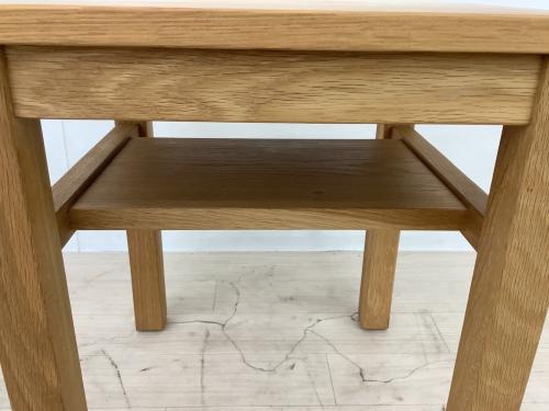 無印良品 (ムジルシリョウヒン) サイドテーブル ナチュラル 木製サイドテーブルベンチ板座オーク材