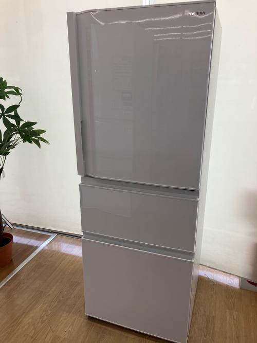 TOSHIBA (トウシバ) 3ドア冷蔵庫 GR-T33SC 2022年製 自動製氷機能付き 326L
