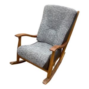 BC工房 (ビーシーコウボウ) ロッキングチェアー ブラウン つつまれる安心椅子