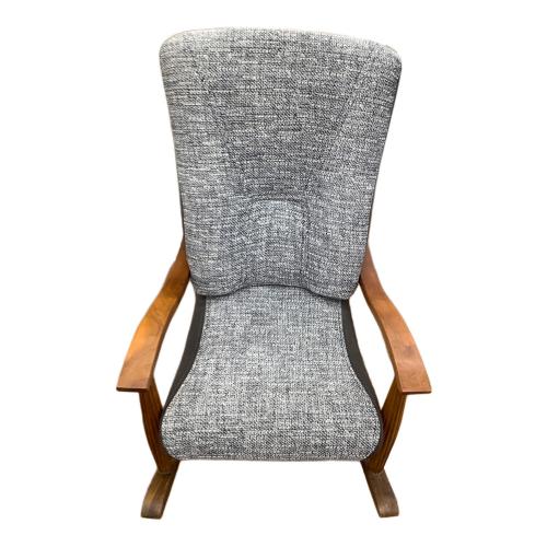 BC工房 (ビーシーコウボウ) ロッキングチェアー ブラウン つつまれる安心椅子