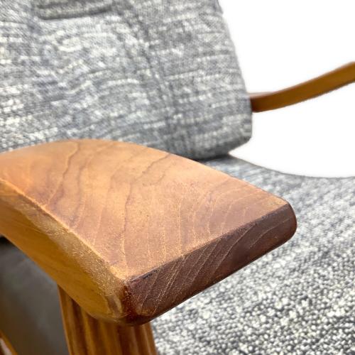 BC工房 (ビーシーコウボウ) ロッキングチェアー ブラウン つつまれる安心椅子