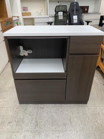 サンコウ キッチンカウンター ブラウン ティータイム90