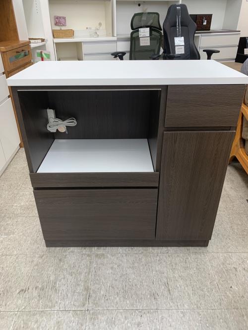 サンコウ キッチンカウンター ブラウン ティータイム90