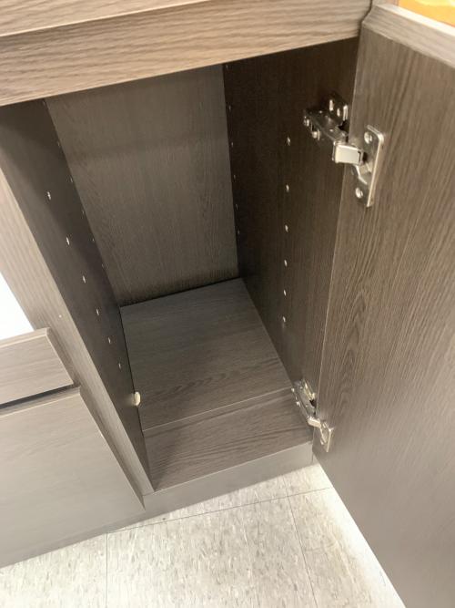 サンコウ キッチンカウンター ブラウン ティータイム90