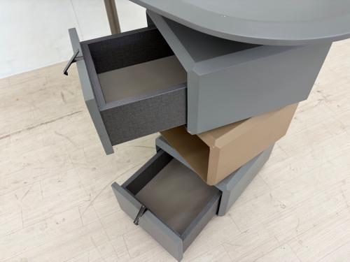 ドレッサー グレー×ベージュ