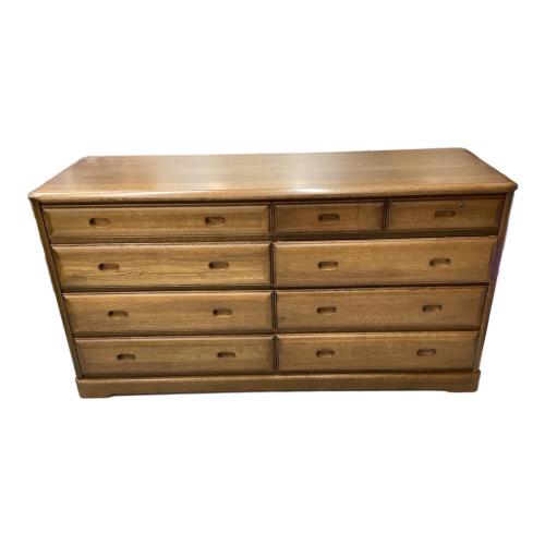 ミドルチェスト ワイド ブラウン