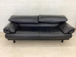 Poltromec (ポルトロメック) 2人掛けソファー ブラック ジェミニ