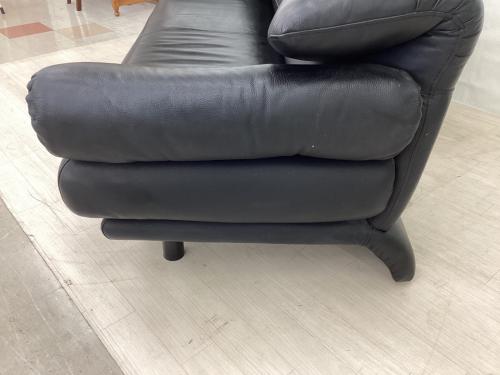 Poltromec (ポルトロメック) 2人掛けソファー ブラック ジェミニ