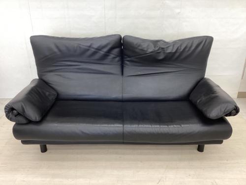 Poltromec (ポルトロメック) 2人掛けソファー ブラック ジェミニ