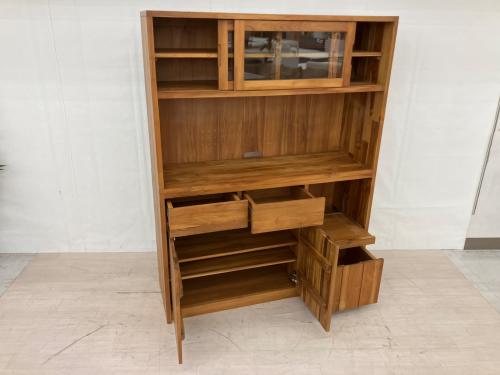 UNICO (ウニコ) レンジボード 幅:約125㎝ ブラウン BRETH キッチンボード