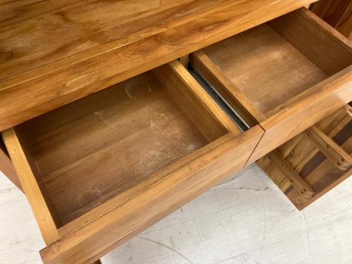 UNICO (ウニコ) レンジボード 幅:約125㎝ ブラウン BRETH キッチンボード