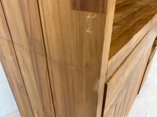 UNICO (ウニコ) レンジボード 幅:約125㎝ ブラウン BRETH キッチンボード