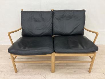 2人掛けソファー　浜本工芸　L-1000 ヨゴレ有　総柄　ベージュ 浜本工芸 (ハマモトコウゲイ) 2人掛けソファー L-1000 ベージュ