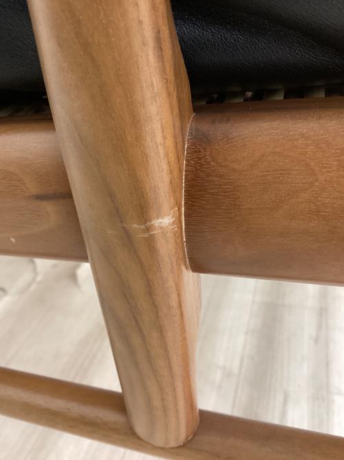 Carl Hansen&Son (カールハンセンアンドサン) 2人掛けソファー OW149-2 ブラック×ブラウン コロニアルソファ