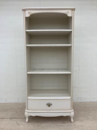 松永工房 (マツナガコウボウ) ブックケース アンティーク調 アイボリー カンティーニュ・ブックケース675