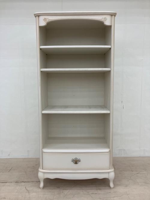 松永工房 (マツナガコウボウ) ブックケース アンティーク調 アイボリー カンティーニュ・ブックケース675
