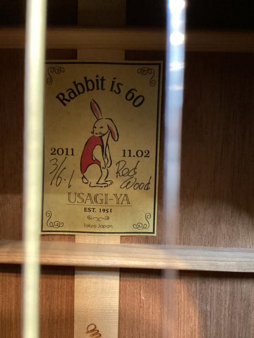 USAGI-YA(ウサギヤ) Model-1 エレアコギター Rabbit is 60