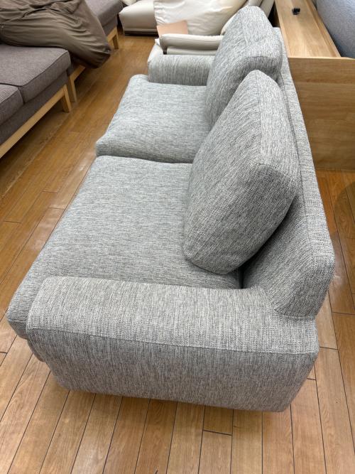 UNICO (ウニコ) 3人掛けソファー 幅:約190㎝ ベージュ GREIG