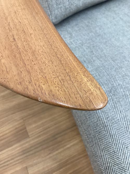 日進木工 (ニッシンモッコウ) ラウンジチェアー WHITE WOOD
