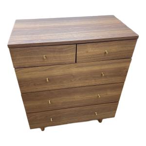 LOWYA (ロウヤ) ミドルチェスト 幅:約80㎝ ウォールナットカラー