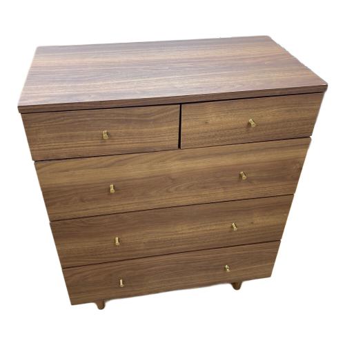 LOWYA (ロウヤ) ミドルチェスト 幅:約80㎝ ウォールナットカラー