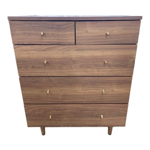 LOWYA (ロウヤ) ミドルチェスト 幅:約80㎝ ウォールナットカラー