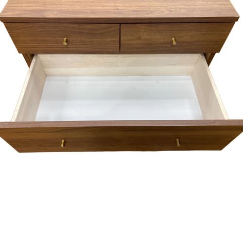 LOWYA (ロウヤ) ミドルチェスト 幅:約80㎝ ウォールナットカラー