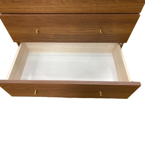 LOWYA (ロウヤ) ミドルチェスト 幅:約80㎝ ウォールナットカラー