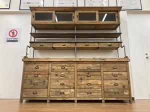 Knot antiques (ノットアンティークス) キャビネット ステッド キャビネット ブラウン STEAD CABINET W206