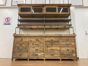 Knot antiques (ノットアンティークス) キャビネット ステッド キャビネット ブラウン STEAD CABINET W206