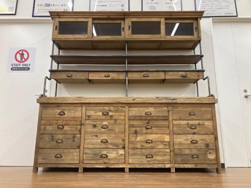 Knot antiques (ノットアンティークス) キャビネット ステッド キャビネット ブラウン STEAD CABINET W206