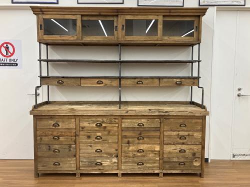Knot antiques (ノットアンティークス) キャビネット ステッド キャビネット ブラウン STEAD CABINET W206