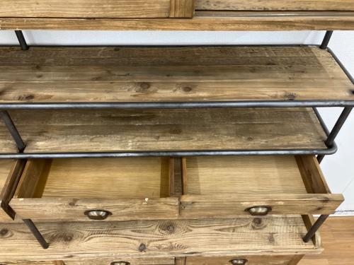Knot antiques (ノットアンティークス) キャビネット ステッド キャビネット ブラウン STEAD CABINET W206