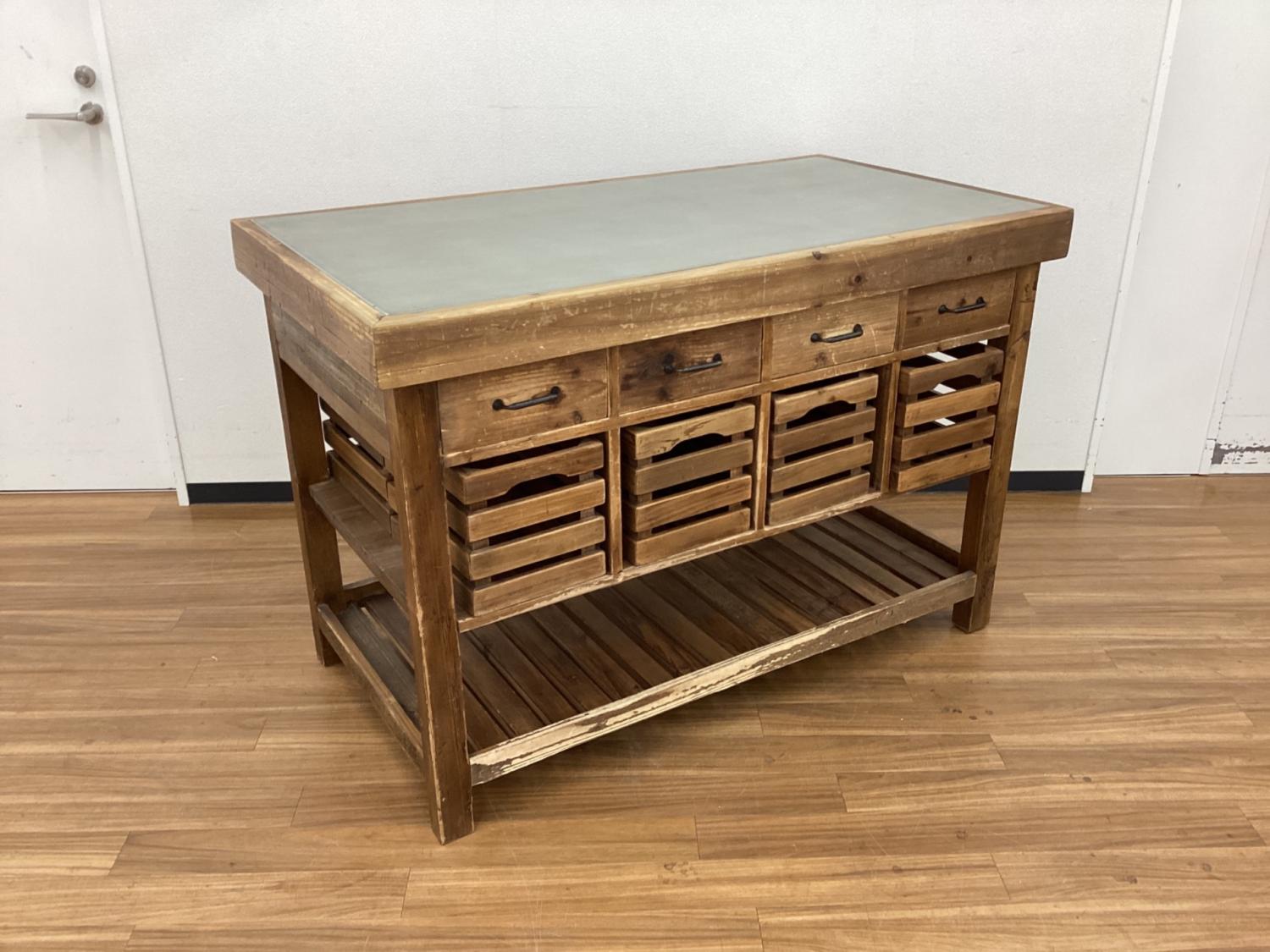 【トレファクマーケット久喜店】Knot antiques　カウンターテーブル　POTTERY  TABLE Knot antiques (ノットアンティークス) カウンターテーブル POTTERY
