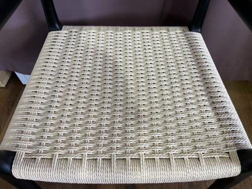 東谷 (アズマヤ) ダイニング5点セット ACE-352/F7-135 ※ネジ2本欠品 幅:約180㎝ ナチュラル×ブラック