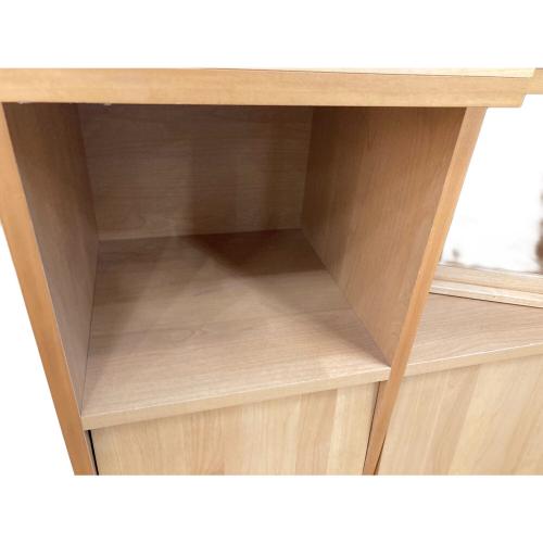 高野木工 (タカノモッコウ) マガジンレコードラック ネジ欠品あり 幅:約105㎝ ナチュラル LECCE 105