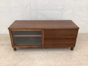 無印良品 (ムジルシリョウヒン) AVラック 幅:約110㎝ ブラウン