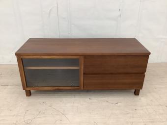 無印良品 (ムジルシリョウヒン) AVラック 幅:約110㎝ ブラウン