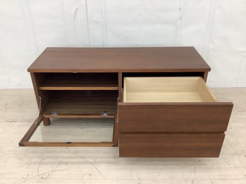 無印良品 (ムジルシリョウヒン) AVラック 幅:約110㎝ ブラウン