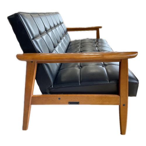 カリモク60 (カリモクロクマル) 2人掛けソファー W36143 幅:約133㎝ スタンダードブラック Kチェア